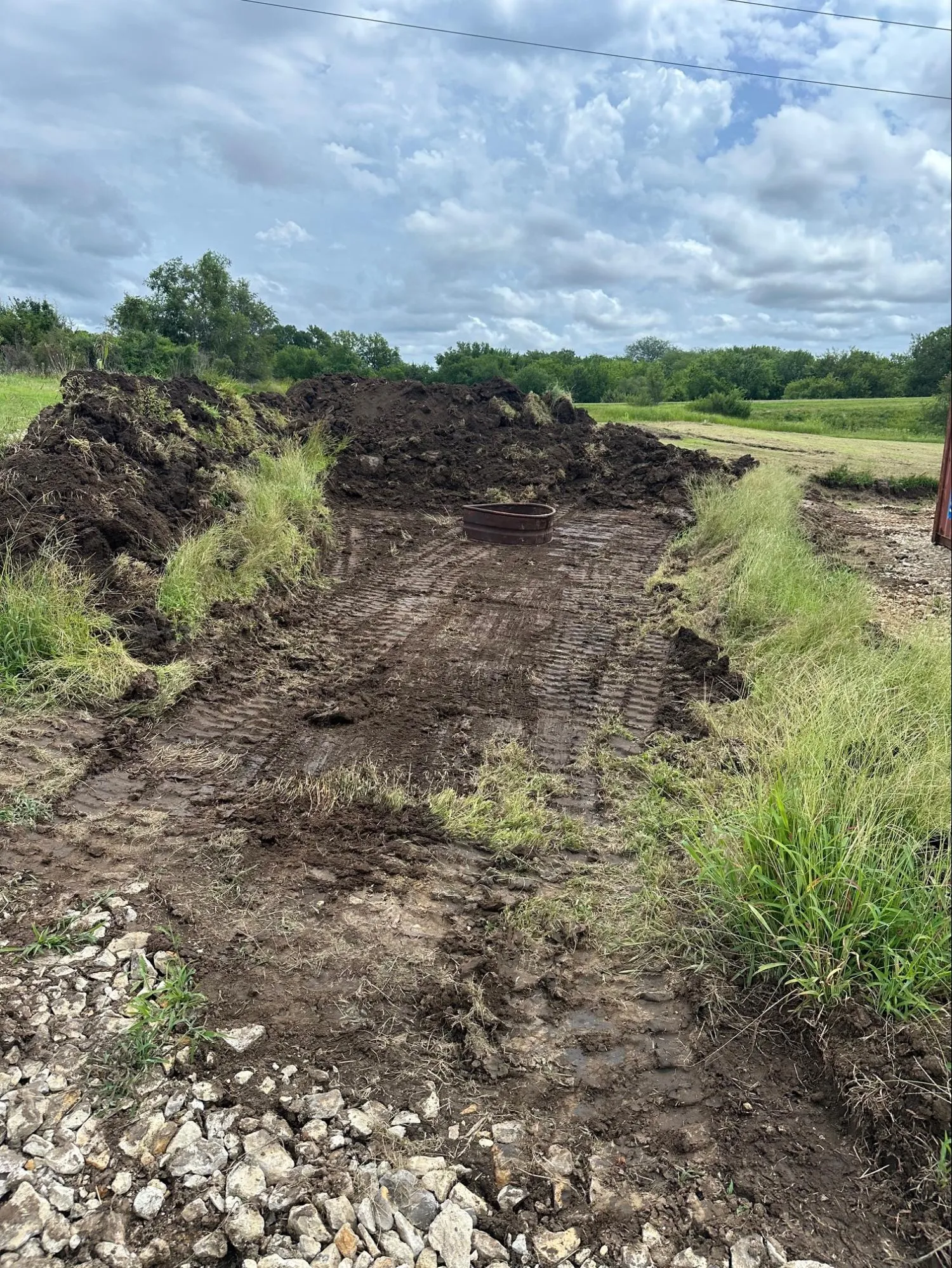 Concrete driveway and approach