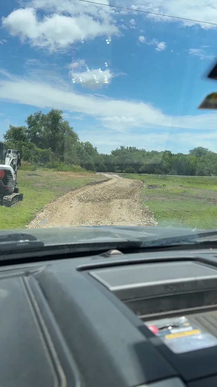 Residential concrete driveway