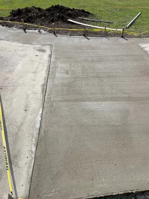 Professional concrete driveway