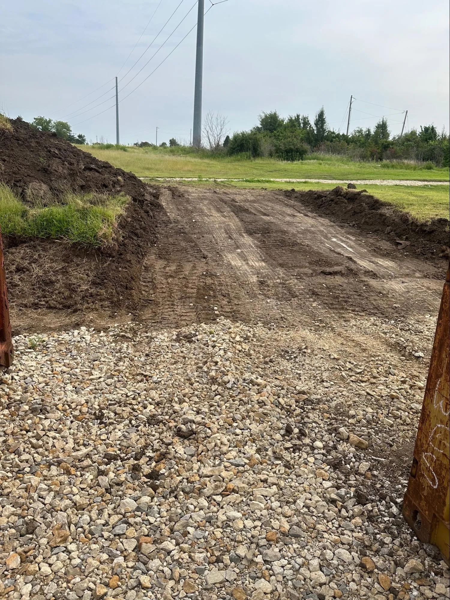 Concrete driveway installation