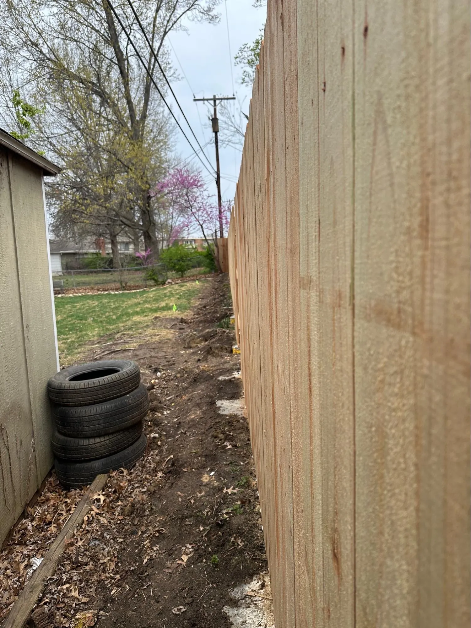 Wood fence installation and property security projects