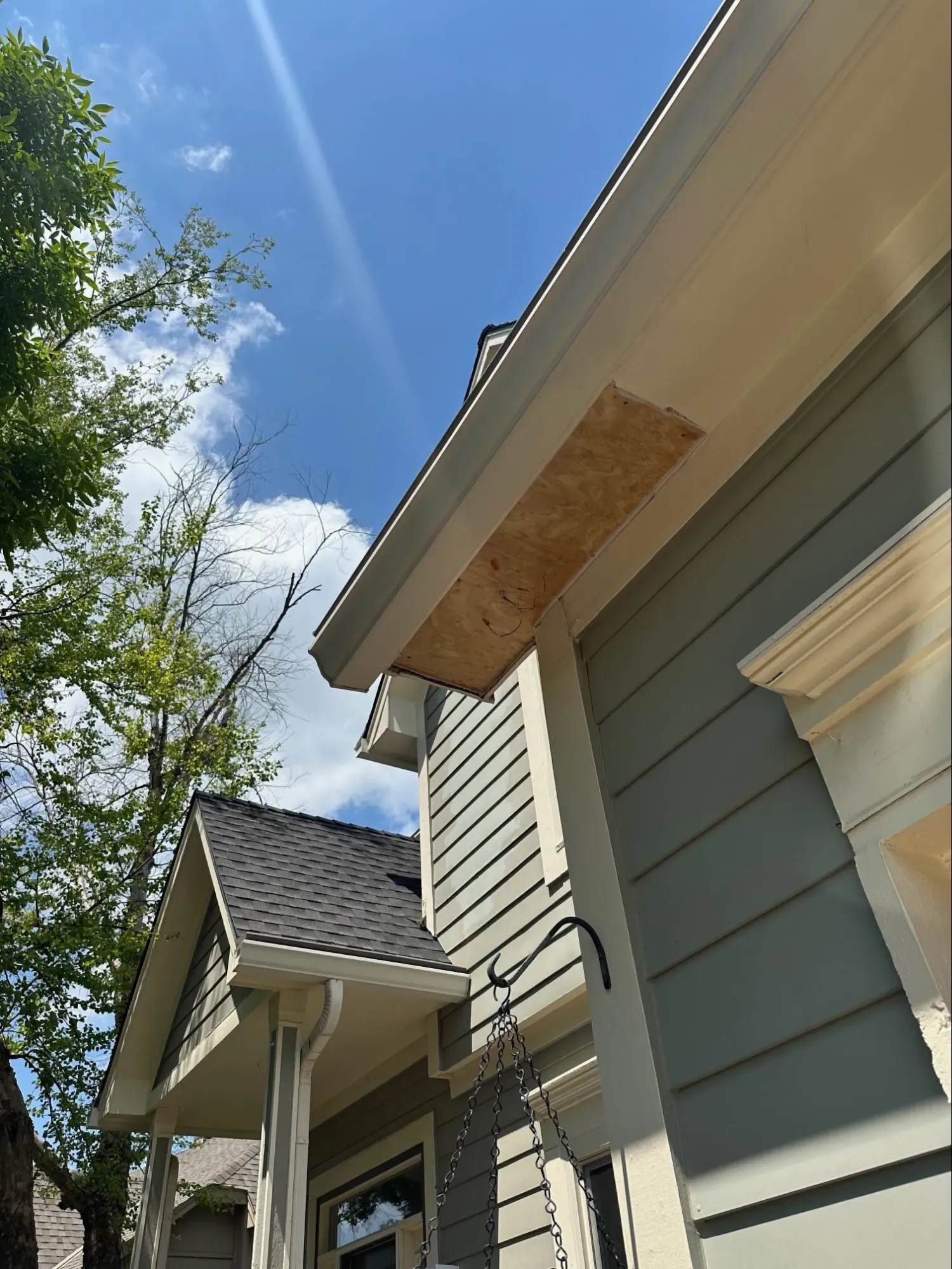 Finished siding project showing new exterior