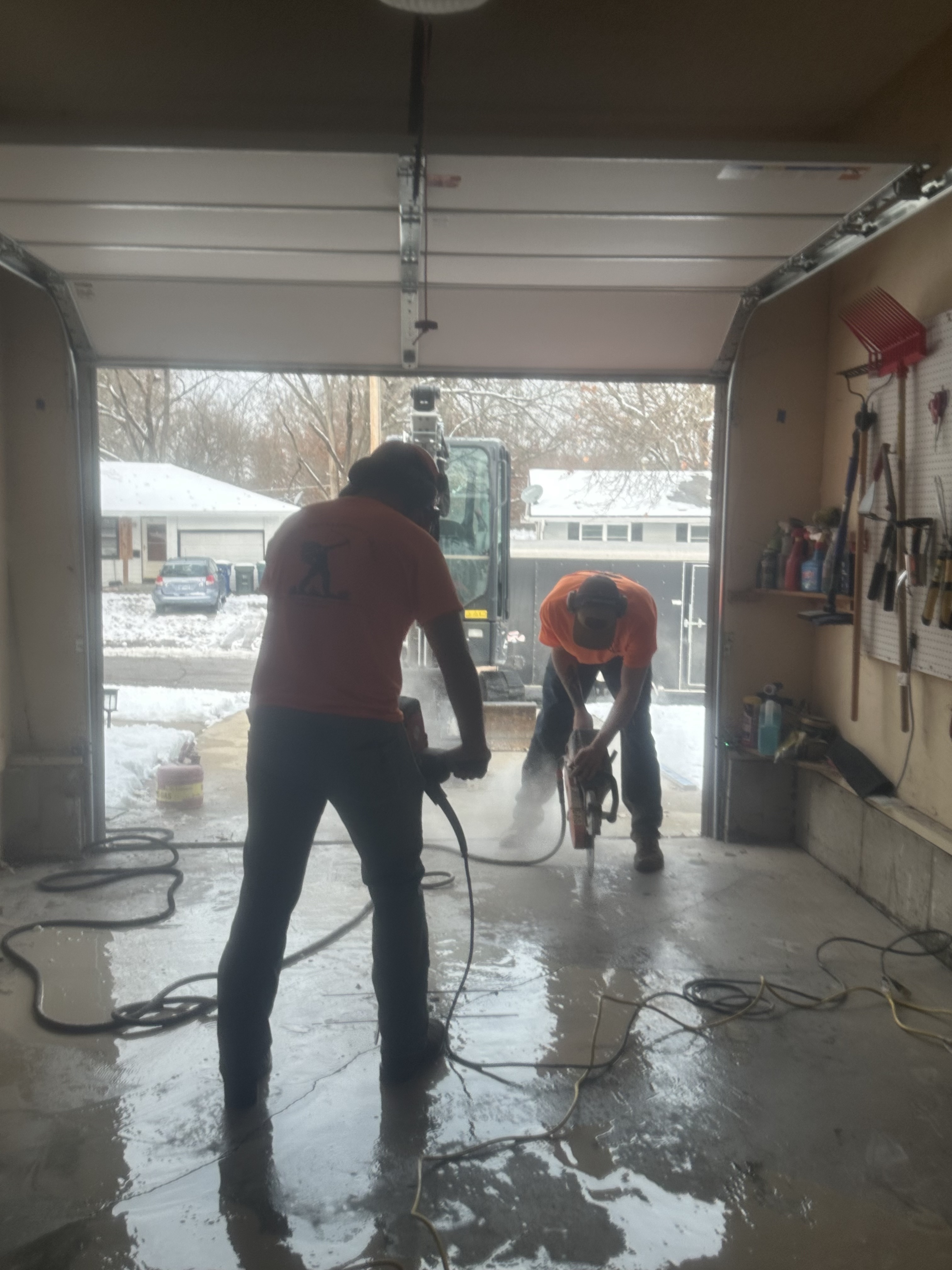 Colton and the Callico crew on site